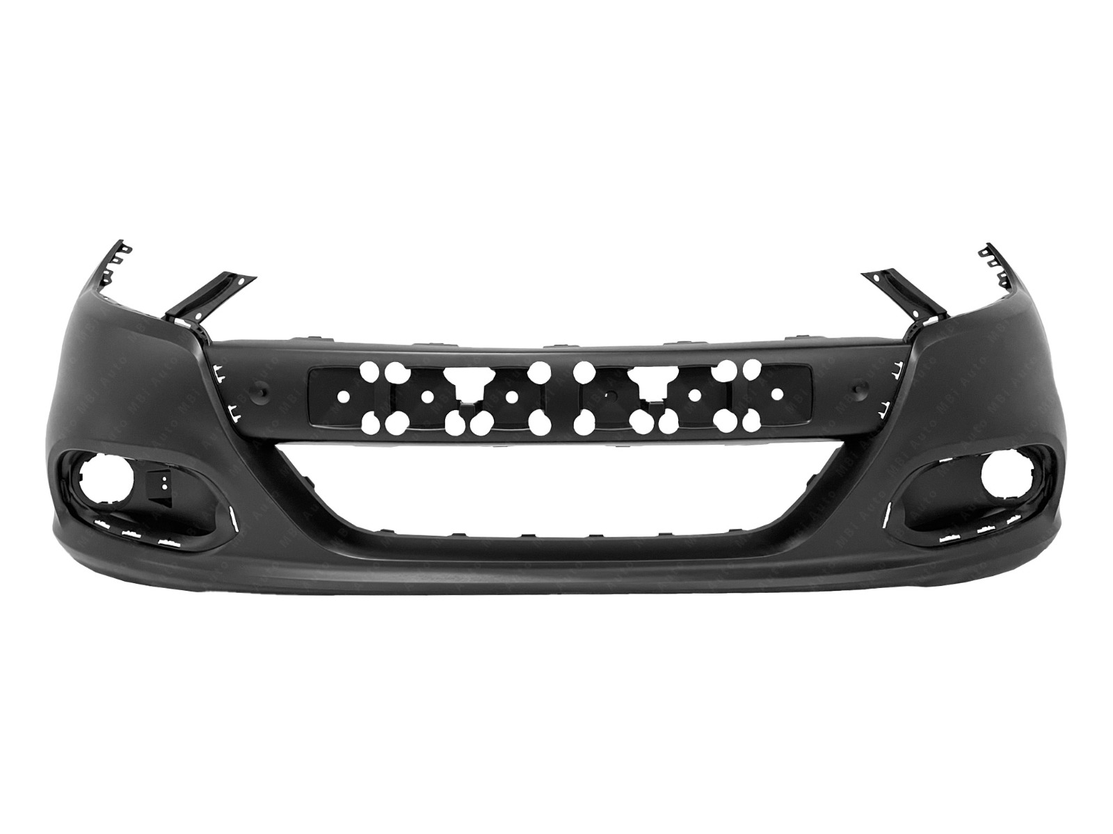 Front Upper Bumper Cover For 2013-2016 Dodge Dart – Primered Black, Direct Fit, No Fog Light Cut-outs