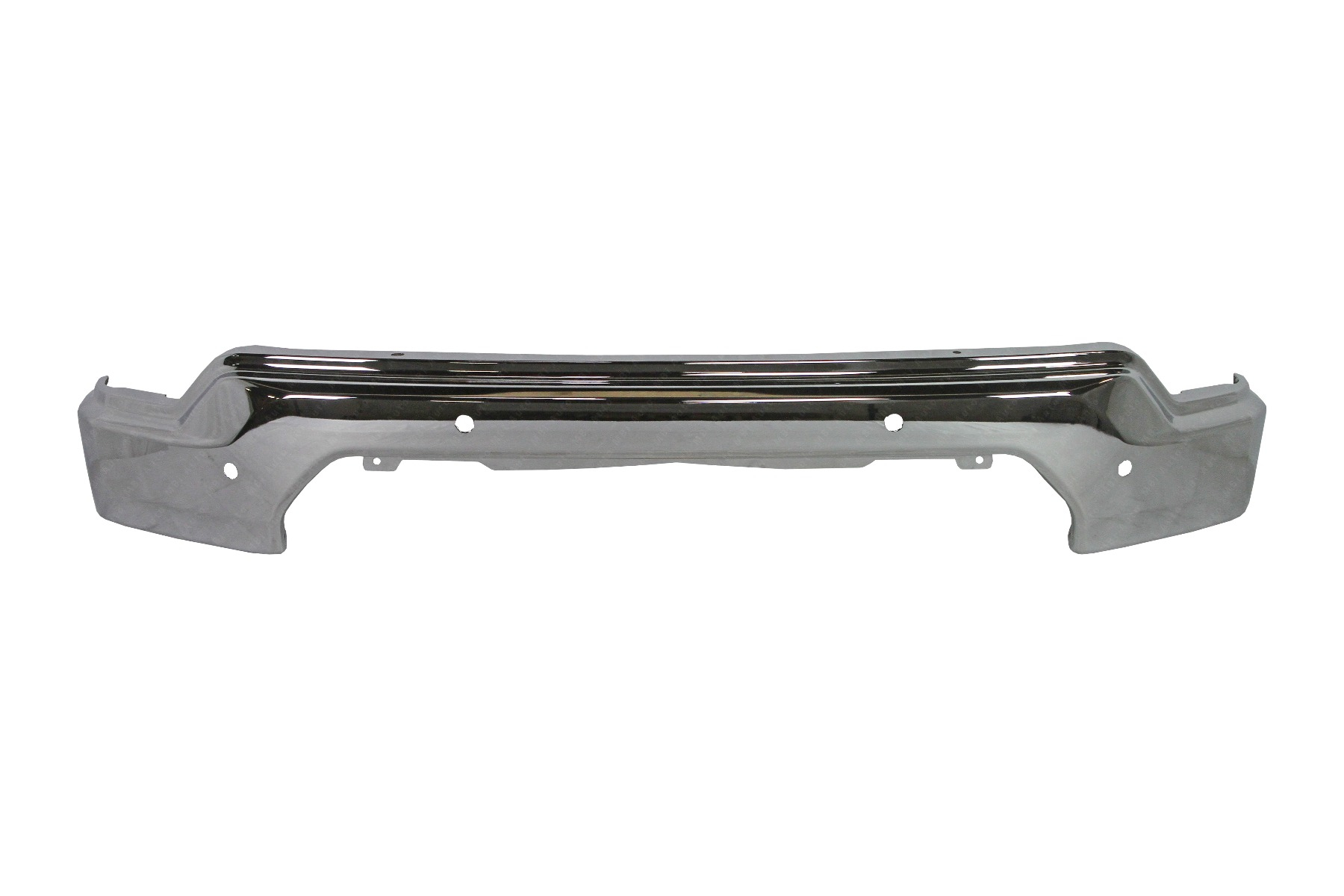 Chrome Front Bumper Face Bar For 2016-2019 GMC Sierra 1500/Limited - W/ Fog Light Holes, Direct Bolt-On Replacement