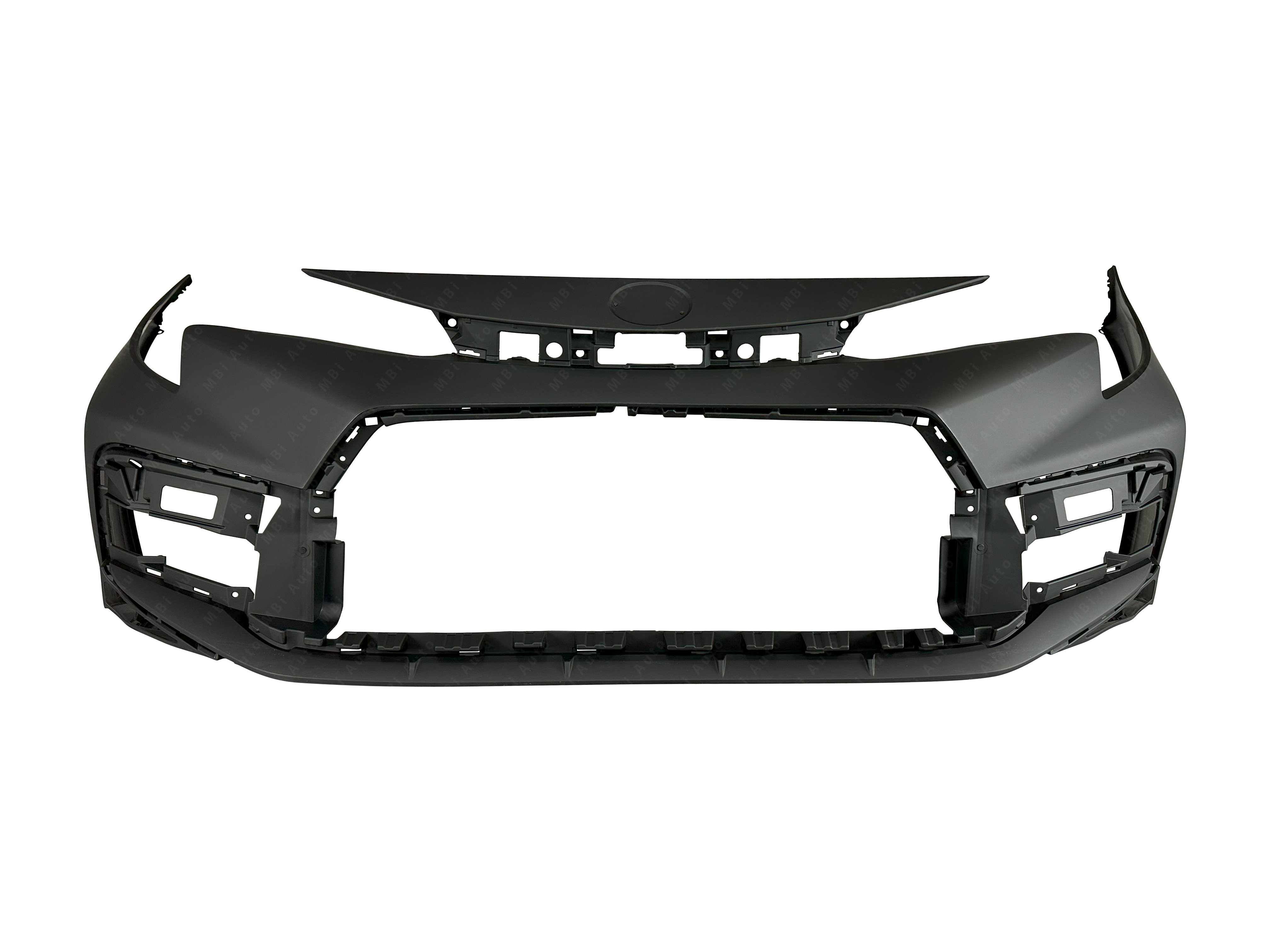 Front Upper Radiator Support & Bumper Grille Panel For 2020-2022 Toyota Corolla SE – Black Painted 2-Piece Set