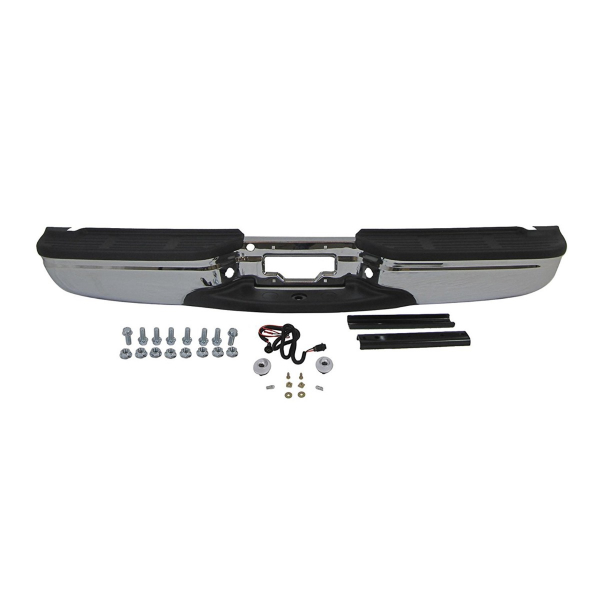 Chrome Rear Step Bumper Assembly For 1999-2007 Ford F250 F350 Super Duty
