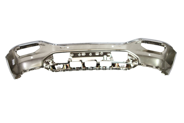 Chrome Steel Front Bumper Bar For 2016-2018 GMC Sierra 1500 W/ Fog Lights & Park Assist